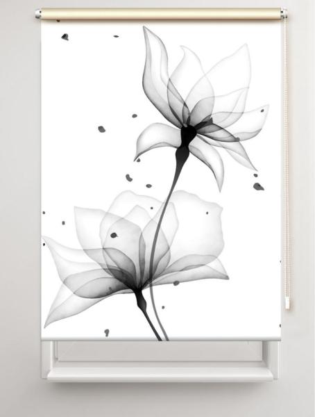 Rollo Lule duo grey, Rollo, Motivrollo, Rollo mit Druck, Fotorollo, bedrucktes Rollo, Fensterrollo,verdunkelndes Rollo, Sonnenschutz Rollo